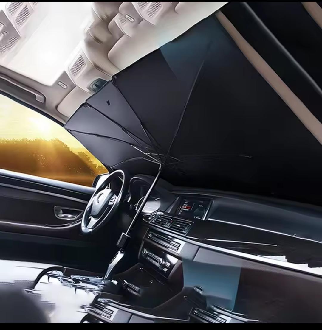 Car Windshield Umbrella Sunshade - Foldable, Large 140 x 80 cm