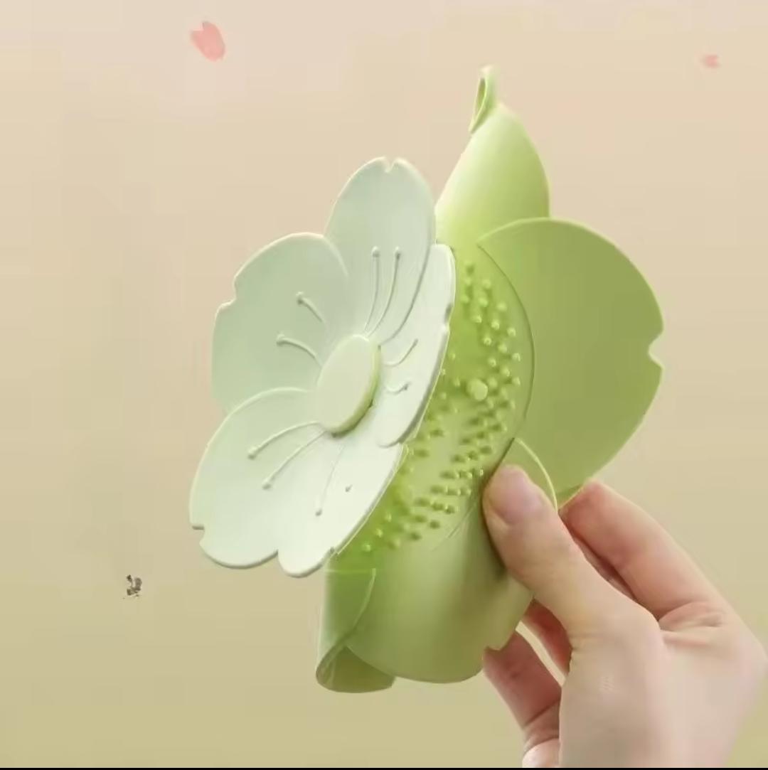 Flower Floor Drain Cover - Anti-Odour Deodorant Filter Pad 17.5 cm
