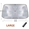 Car Windshield Umbrella Sunshade - Foldable, Large 140 x 80 cm