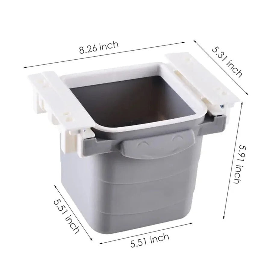 Hidden Drawer Trash Can - Under Desk Sliding Concealed Waste Bin