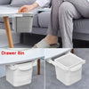 Hidden Drawer Trash Can - Under Desk Sliding Concealed Waste Bin