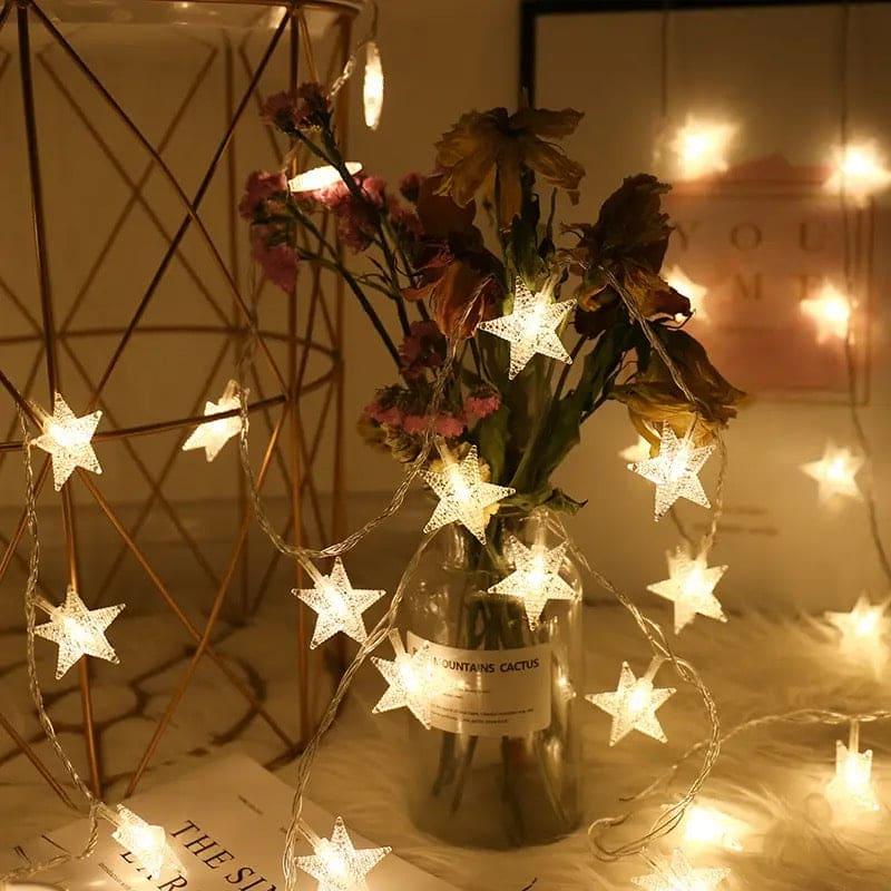 20 LED Star Curtain Lights for Decoration