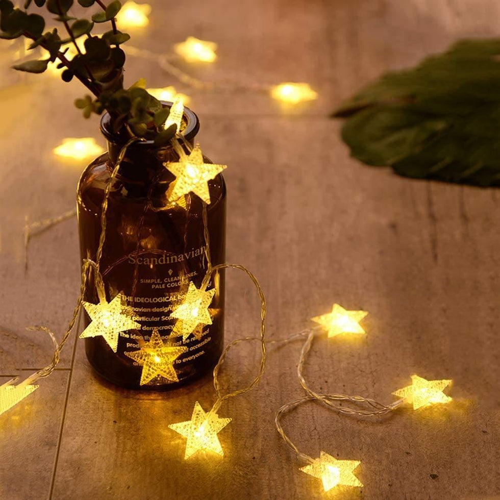 20 LED Star Curtain Lights for Decoration