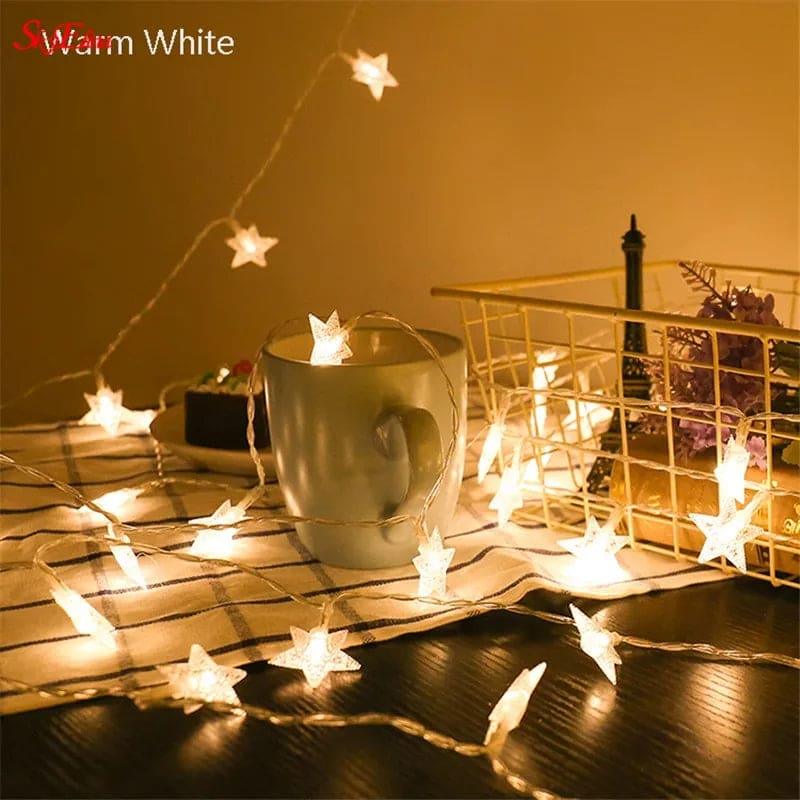 20 LED Star Curtain Lights for Decoration