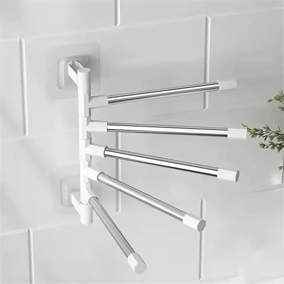Space Saving Bathroom Towel Organizer Rack