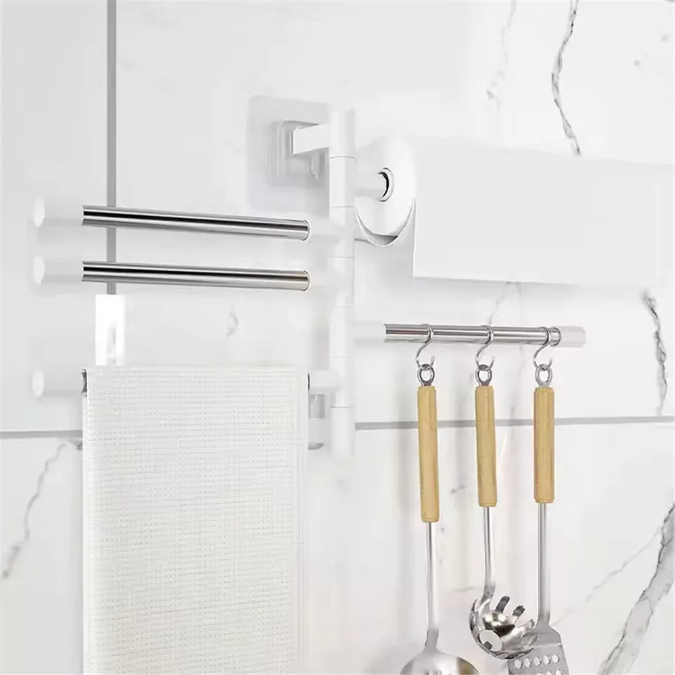 Space Saving Bathroom Towel Organizer Rack - Clarify.pk