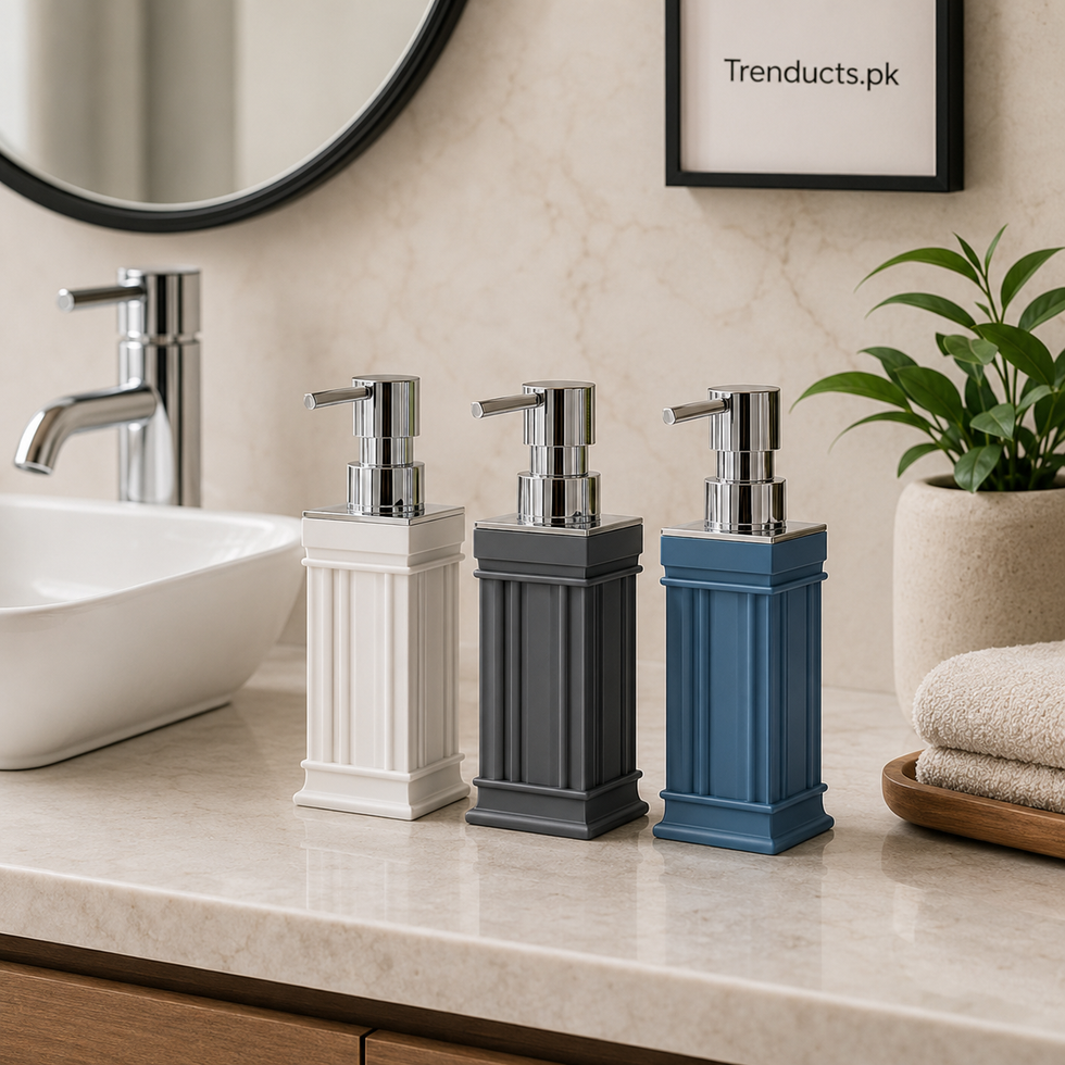 Square Column Refillable Liquid Soap Dispenser (each)
