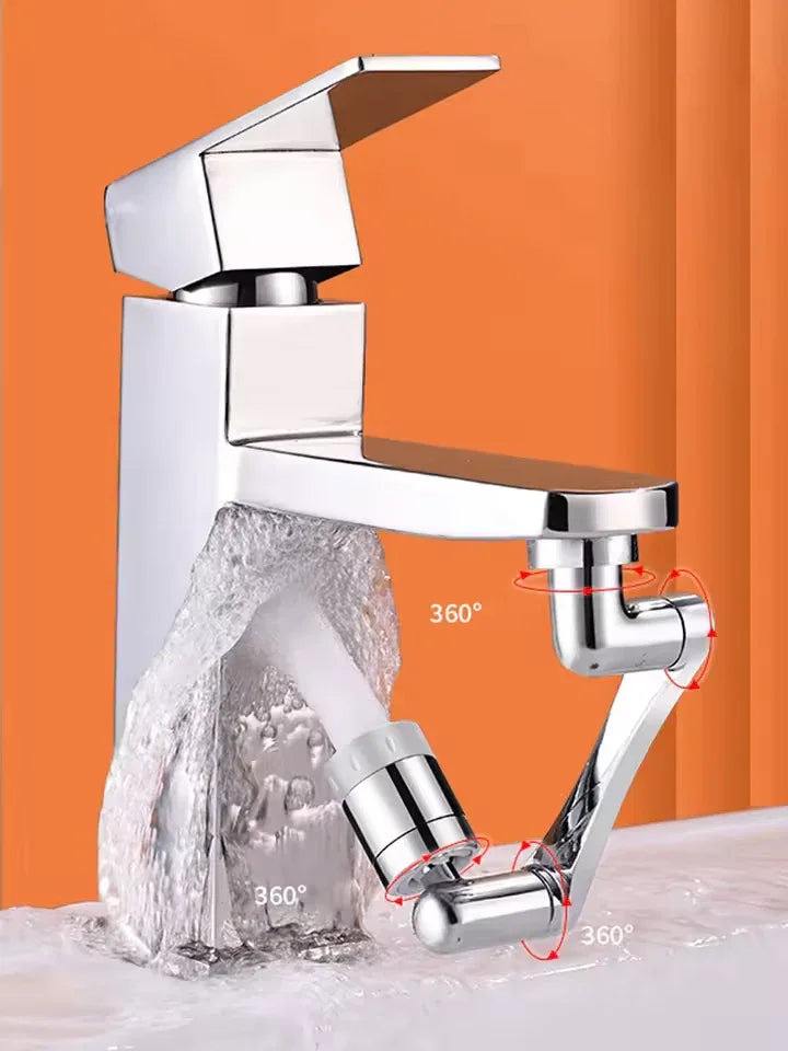 Stainless Steel Faucet Extender with Rotation - Clarify.pk