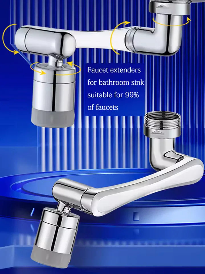 Stainless Steel Faucet Extender with Rotation - Clarify.pk
