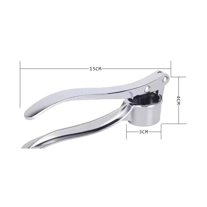 Stainless Steel Garlic Press – Durable Kitchen Tool - Clarify.pk