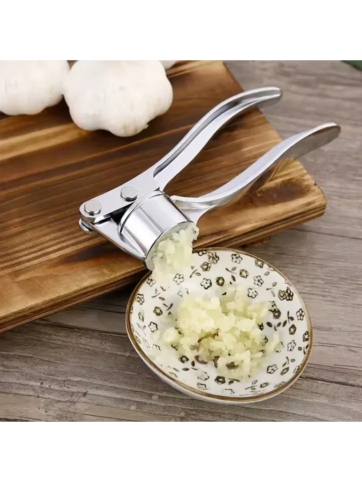 Stainless Steel Garlic Press – Durable Kitchen Tool - Clarify.pk