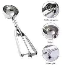 Stainless Steel Ice Cream Scoop - Durable & Easy Use