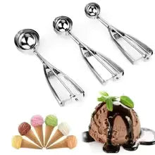 Stainless Steel Ice Cream Scoop - Durable & Easy Use - Clarify.pk