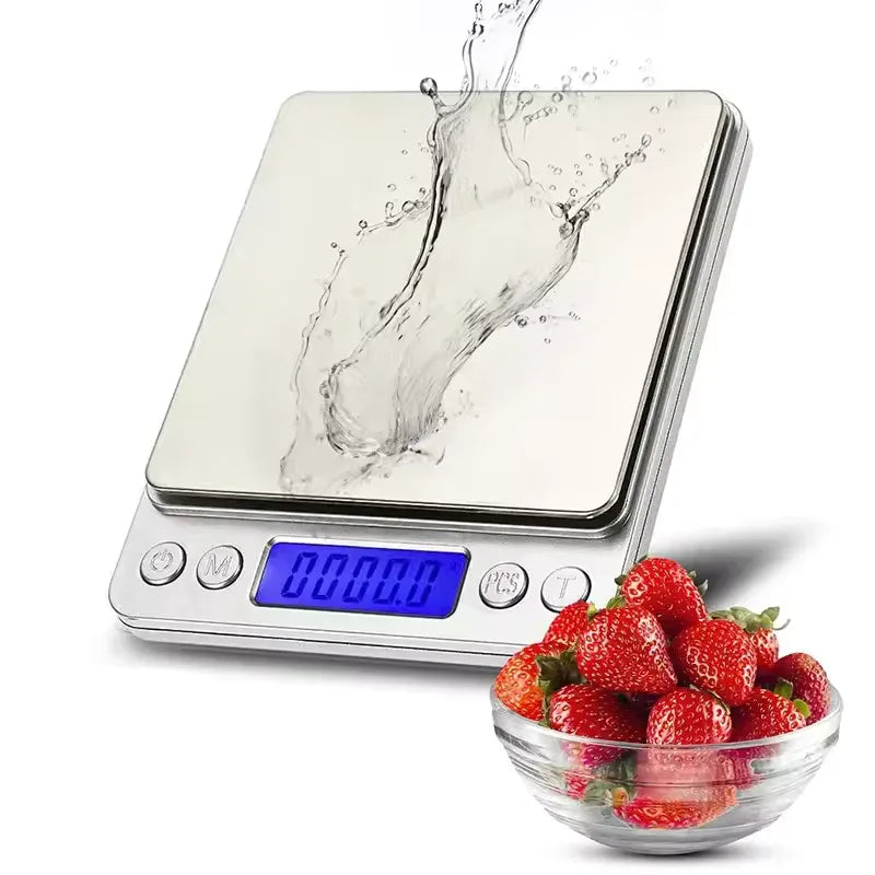 Stainless Steel Kitchen Weighing Scale with LCD