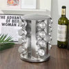 Stainless Steel Rotating Spice Rack Organizer - Clarify.pk
