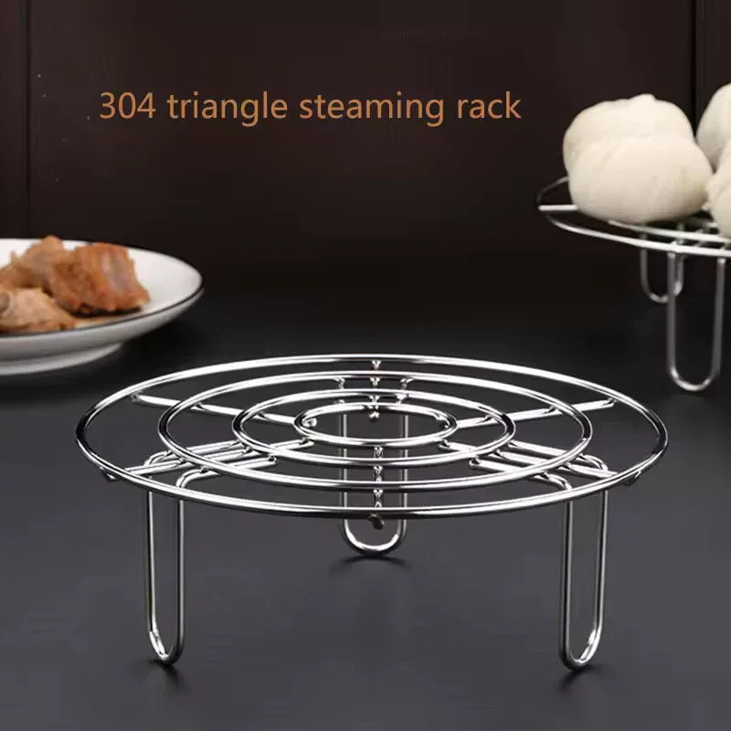 Round Trivet Rack for Cooking – Durable Stainless Steel - Clarify.pk