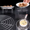 Round Trivet Rack for Cooking – Durable Stainless Steel - Clarify.pk