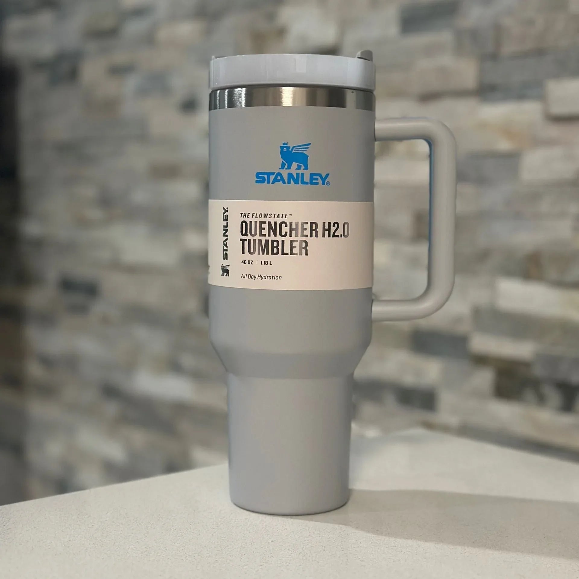 40oz Stainless Steel Tumbler with Handle - Durable & Easy Grip - Clarify.pk