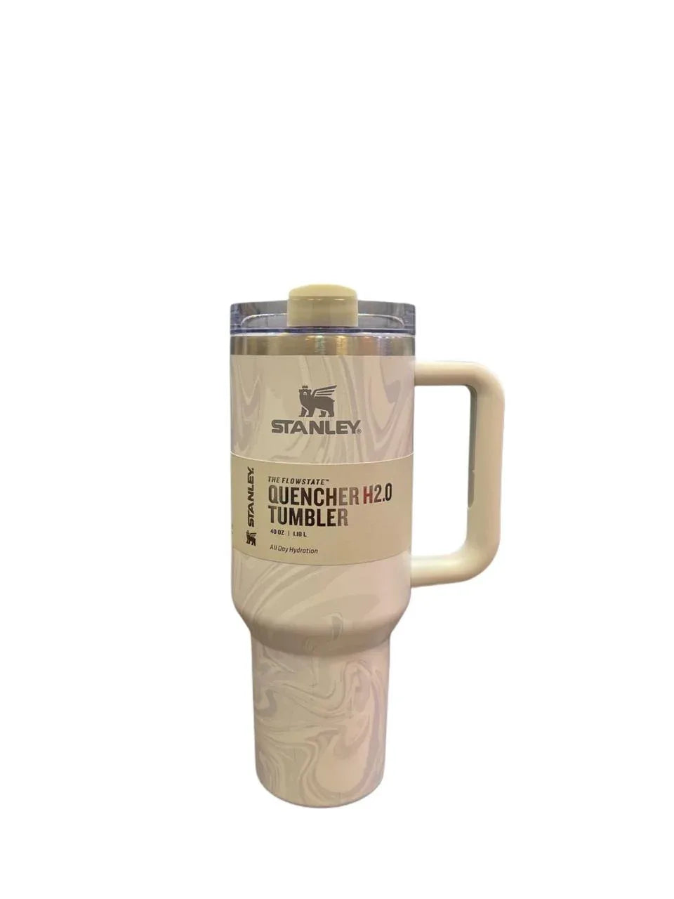 40oz Stainless Steel Tumbler with Handle - Durable & Easy Grip - Clarify.pk