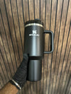 40oz Stainless Steel Tumbler with Handle - Durable & Easy Grip - Clarify.pk