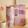 Stanley Pink Floral Insulated Tumbler - 40oz, Leak-Resistant - Clarify.pk