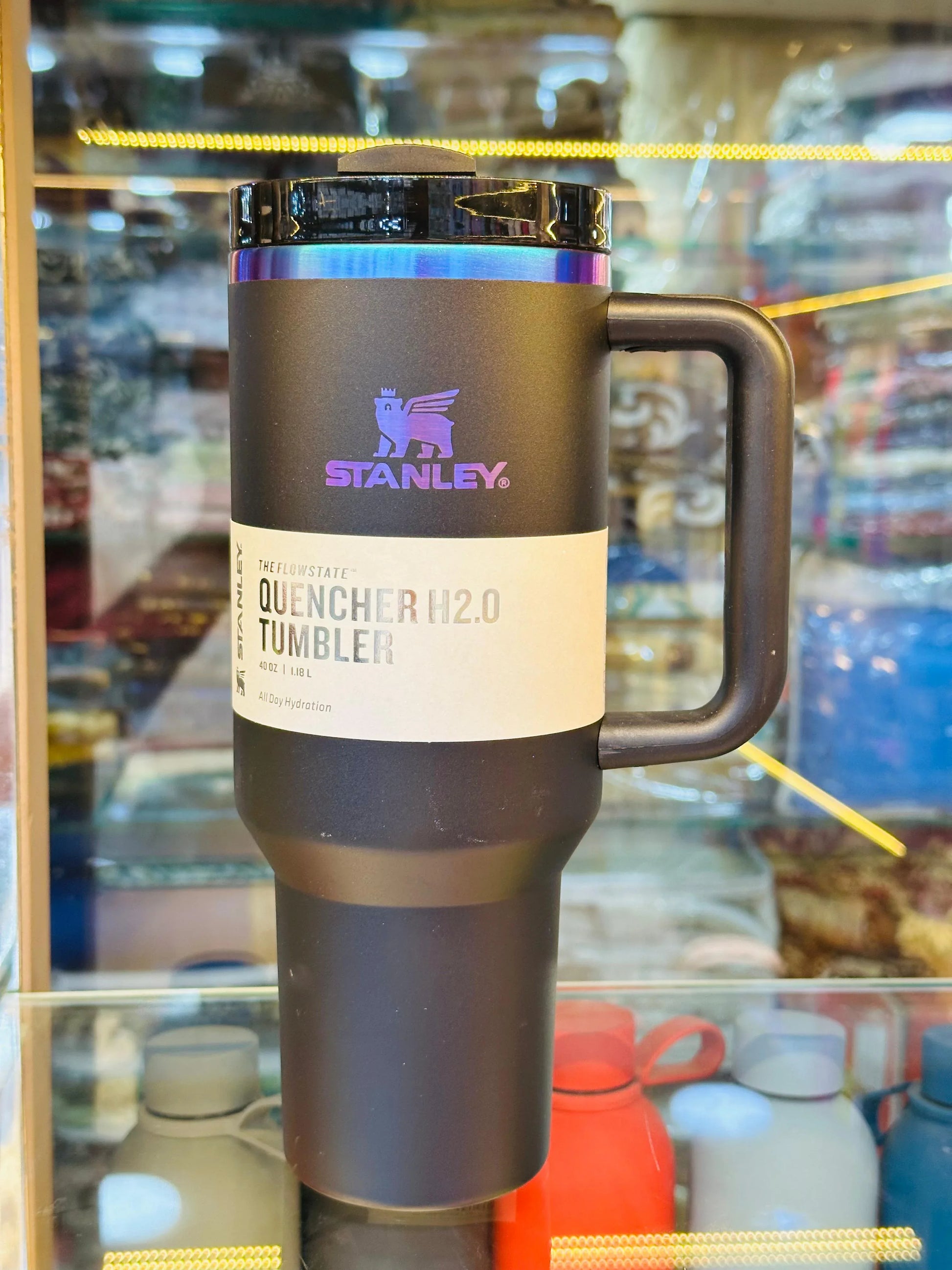 Stanley Quencher Black Edition H2.0 Tumbler with Handle - Clarify.pk