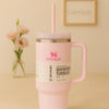 Stanley Quencher Tumbler 40oz Pink Insulated Mug - Clarify.pk