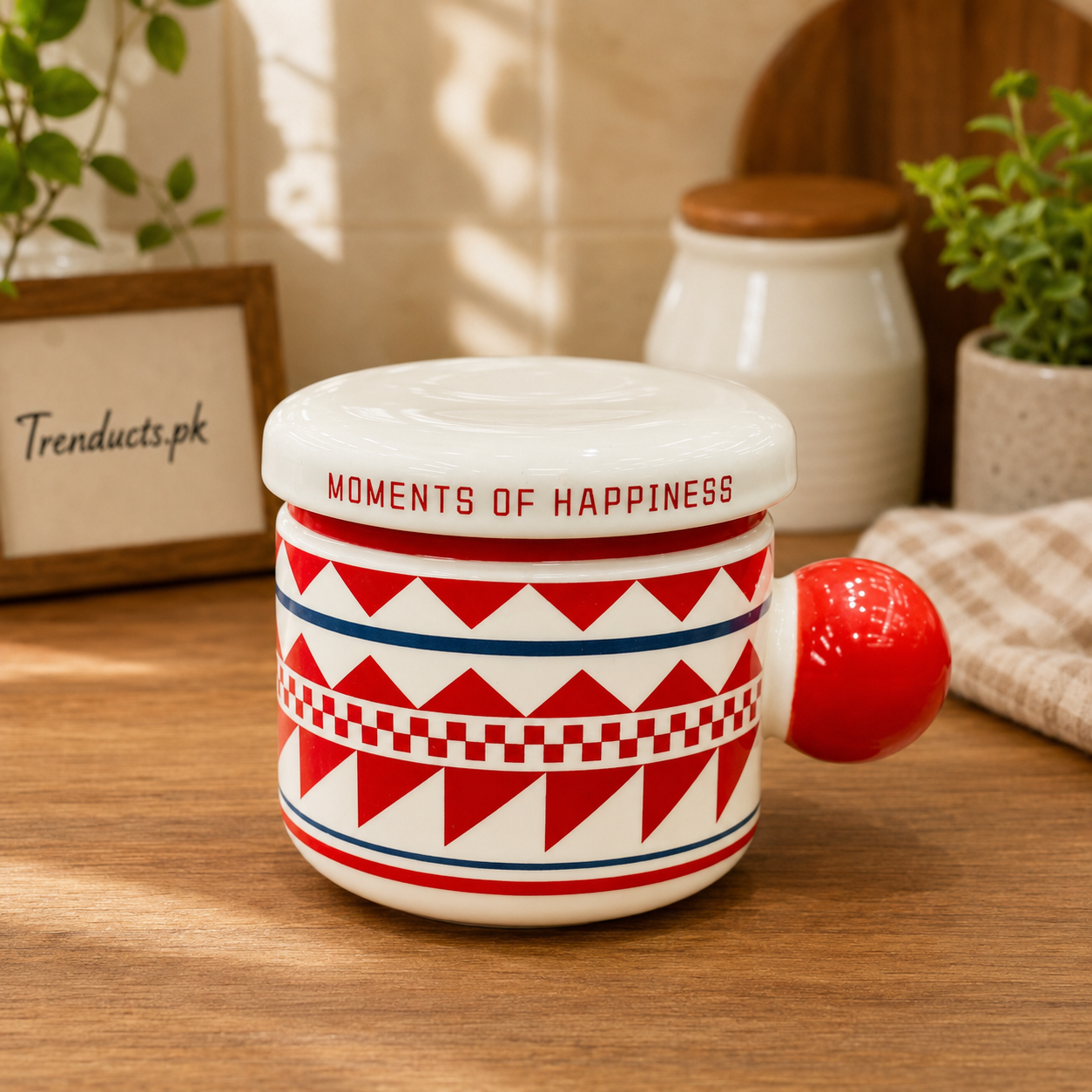 Stylish Printed Mug with Lid – Multiple Colours (each)