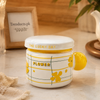 Stylish Printed Mug with Lid – Multiple Colours (each)