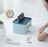 Stylish Tissue Box with Stationery Holder – Multi-Purpose Organizer - Clarify.pk