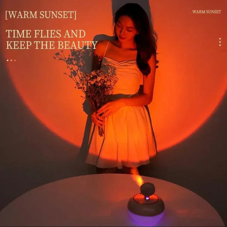 Sunset Light Humidifier with Warm Glow - Clarify.pk