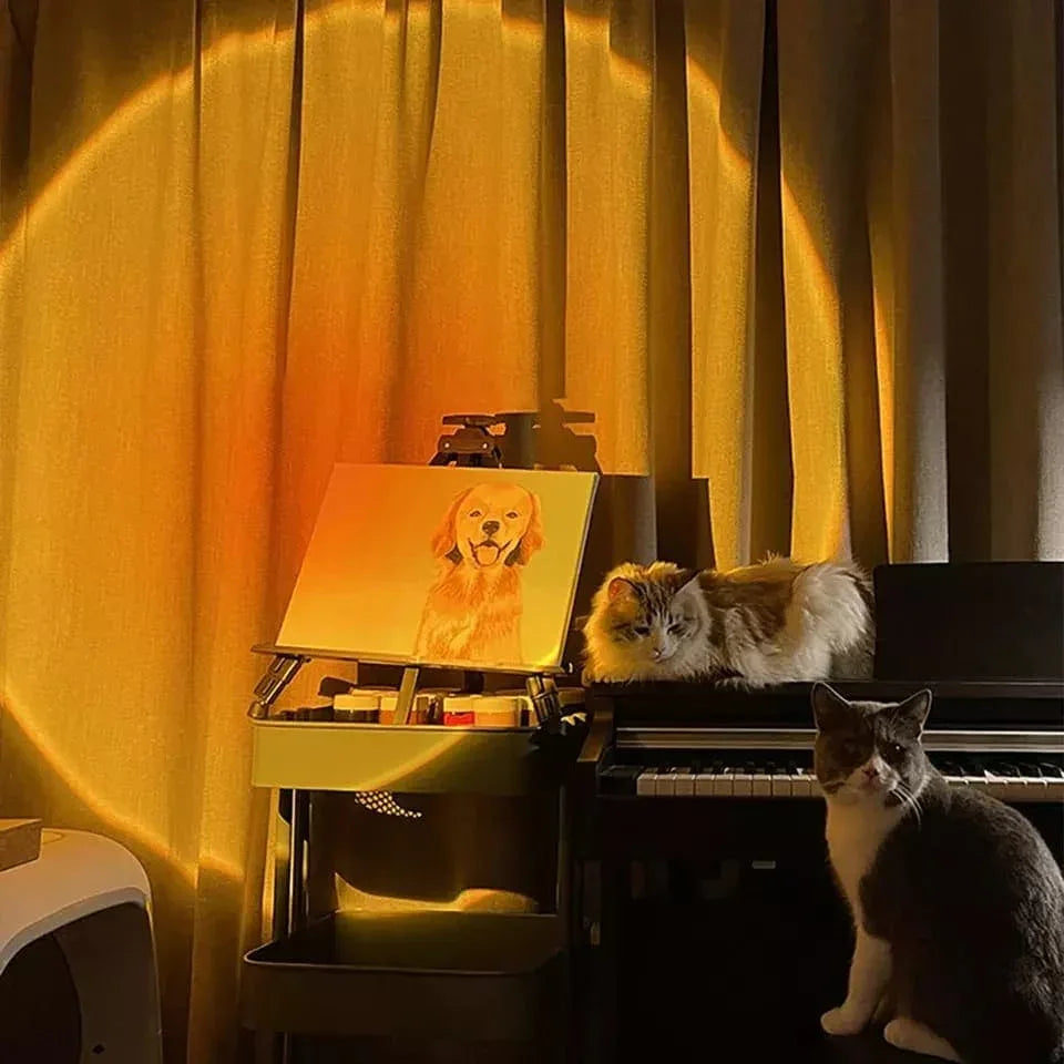 Sunset Projector Lamp for Bedroom Ambiance - Clarify.pk