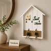Sweet Home House-Shaped Wooden Key Holder