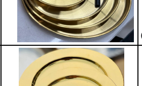 Premium Golden Charger Plate Size Collection