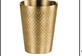 Premium Hammered Metallic Tumbler Glass Collection