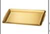 Golden Rectangular Serving Tray Size Collection