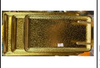 Textured Golden Rectangular Serving Tray Collection