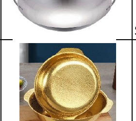 Textured Golden Serving Bowl Size Collection