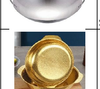 Textured Golden Serving Bowl Size Collection