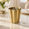 Elegant Golden Plain Tumbler Glass 350ml