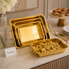 Ben Merry Golden Rectangular Serving Dish