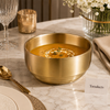 Stacked Metallic Soup Bowl Size Collection