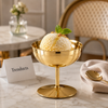 Golden Footed Dessert Ice Cream Cup
