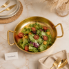Textured Golden Serving Bowl Size Collection