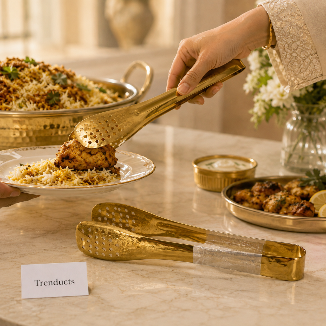 Metallic Kitchen Serving Tong Style Collection