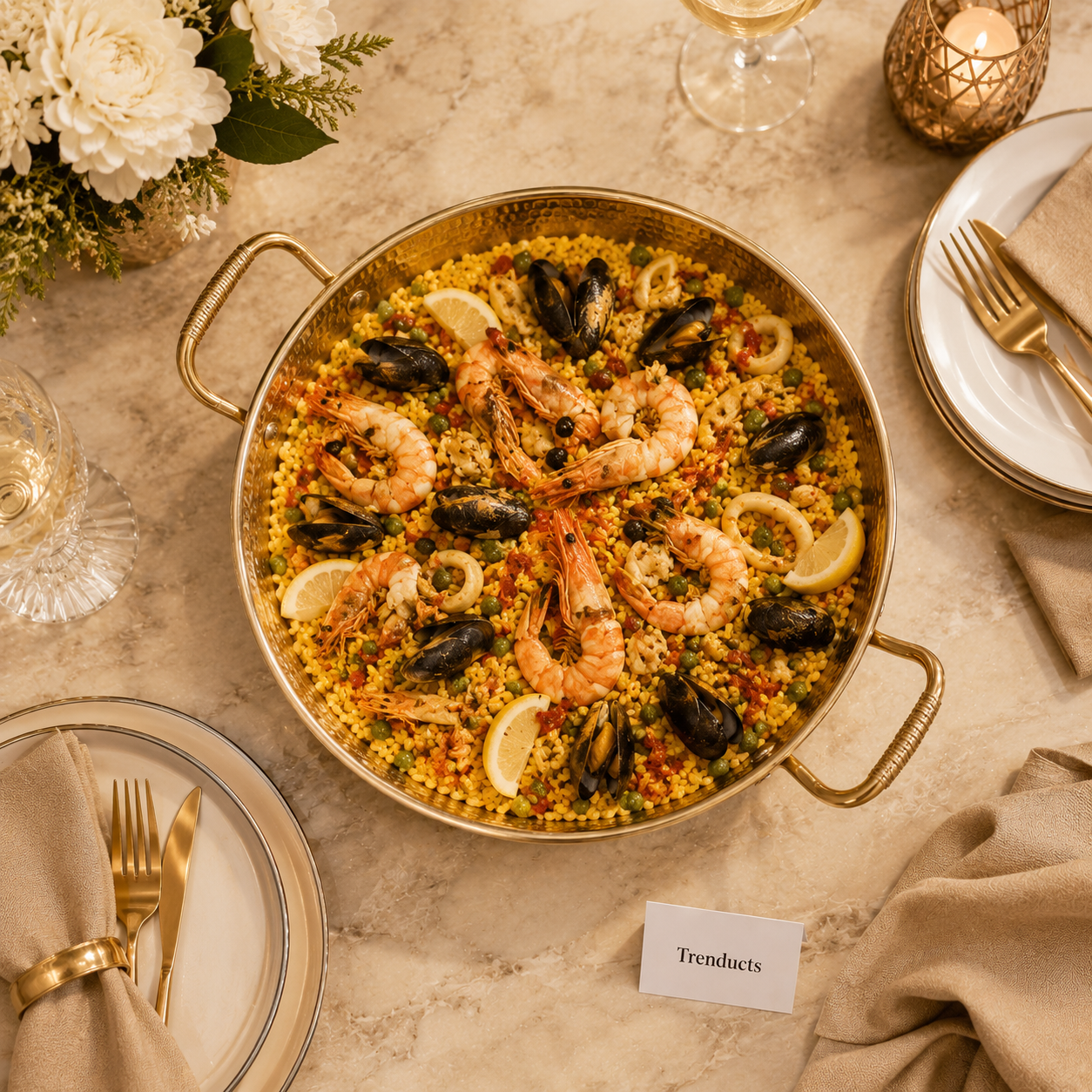 Golden Paella Deep Pan Size Collection