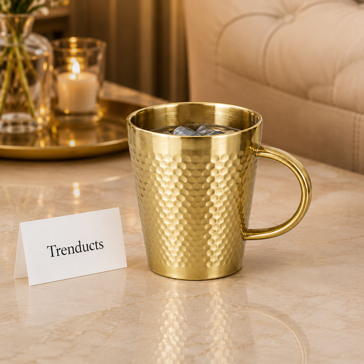 Premium Hammered Metallic Tumbler Glass Collection