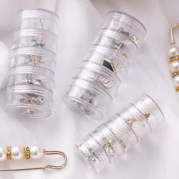 5 Layer Jewelry Storage Box Clear Organizer - Clarify.pk