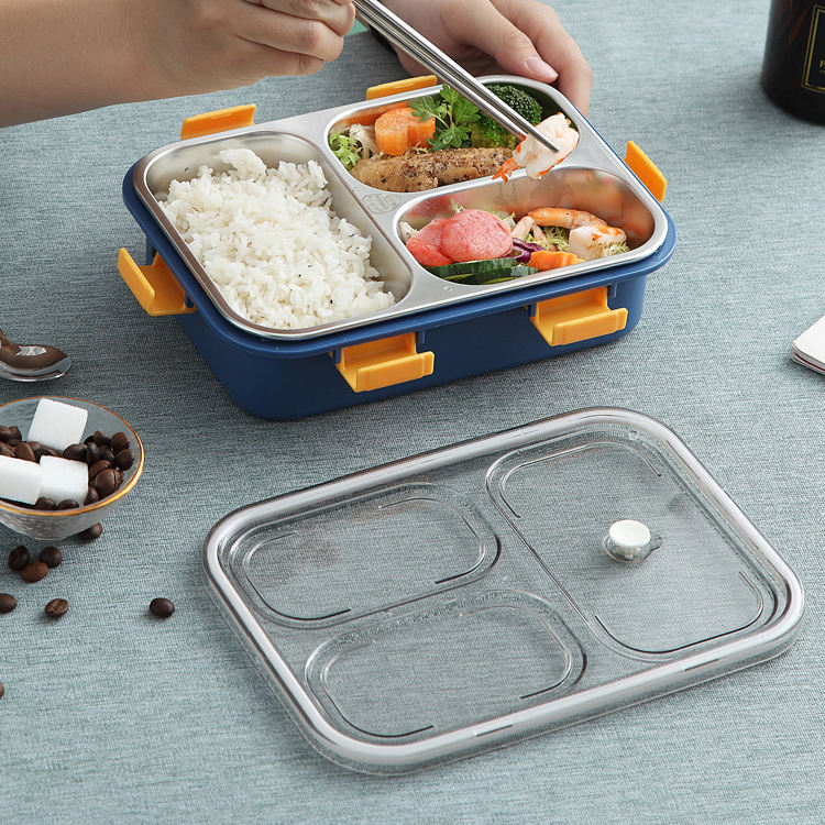 Stainless Steel Bento Lunch Box 3 Compartment
