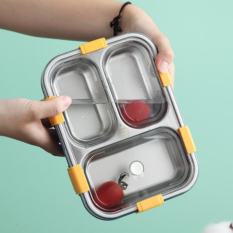 Stainless Steel Bento Lunch Box 3 Compartment